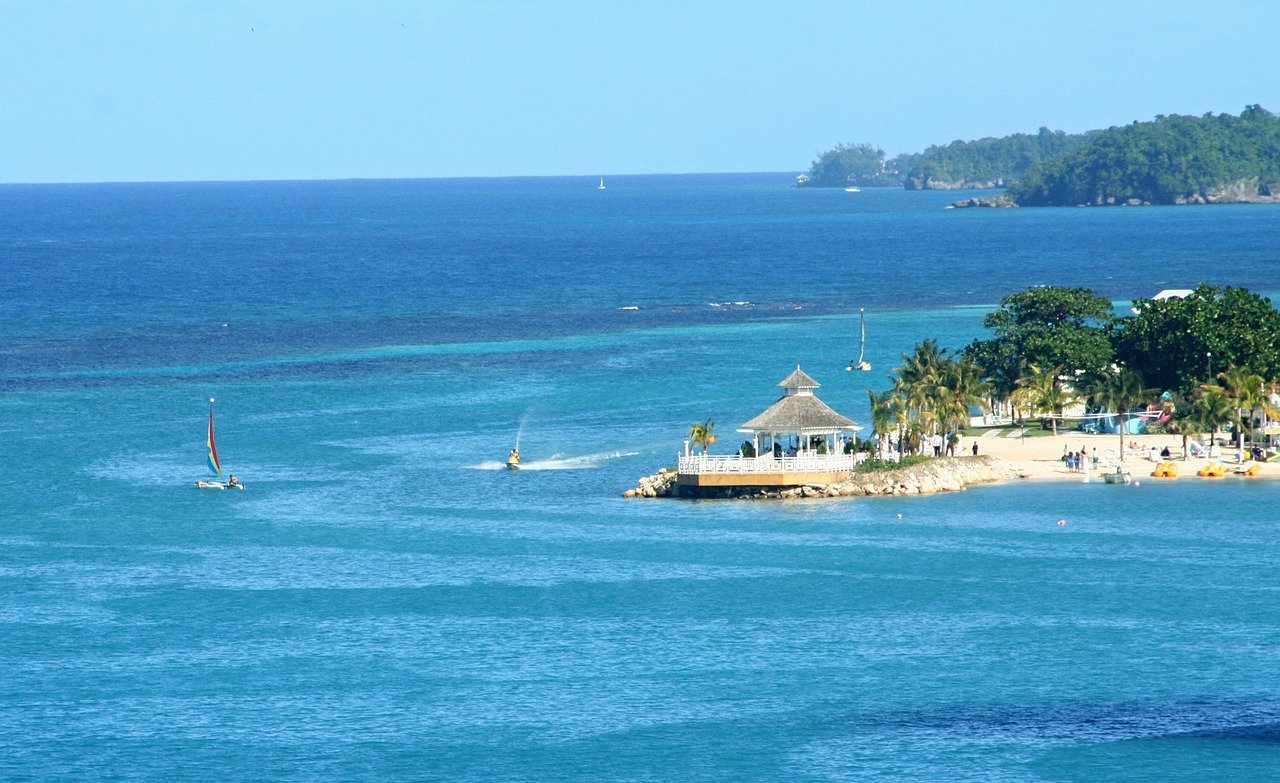 vacations, tropical holiday, sea, ochos rios, jamaica, landscape, island, water, nature, forest, trees, sunbeam, sun, blue, heaven, vacation, caribbean, beach, bar, relax, beach bar, tropical, quiet, summer, jamaica, jamaica, jamaica, jamaica, jamaica