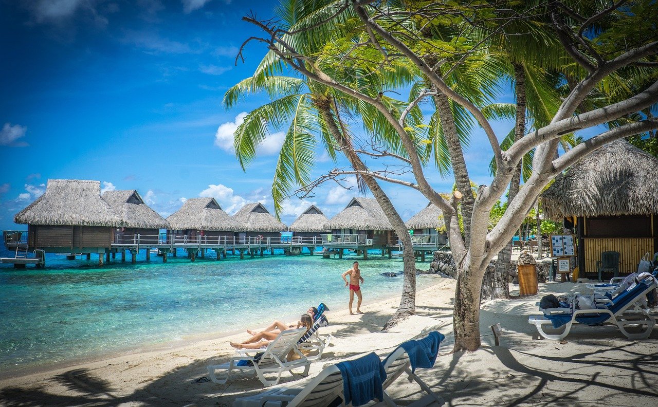 bora-bora, over water bungalows